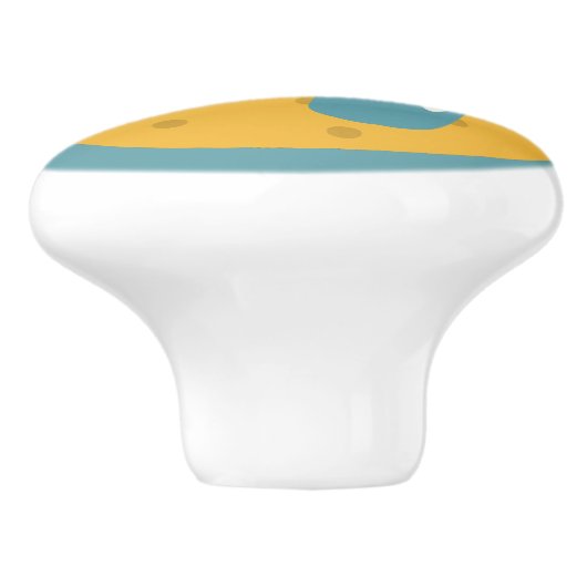 Kustontwerp, Teenslippers Sandles Keramische Knop (Zijkant)