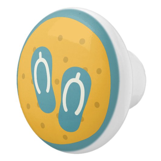 Kustontwerp, Teenslippers Sandles Keramische Knop (Rechts)