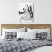 Kustontwerp voor Cleopatra, 1910 Canvas Afdruk (Insitu (Slaapkamer))