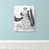 Kustontwerp voor Cleopatra, 1910 Canvas Afdruk (Insitu (Houten vloer))