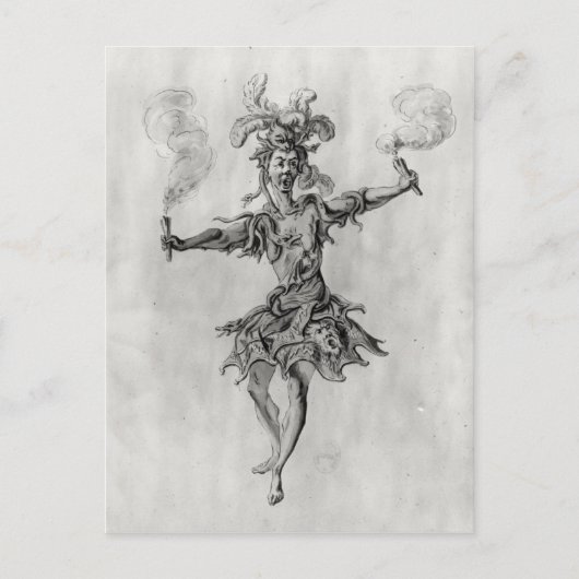 Kustontwerp voor het ballet "Medusa" Briefkaart (Voorkant)
