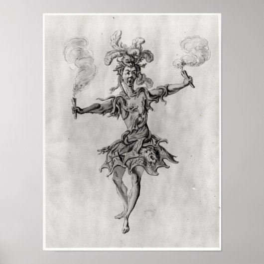 Kustontwerp voor het ballet "Medusa" Poster (Voorkant)