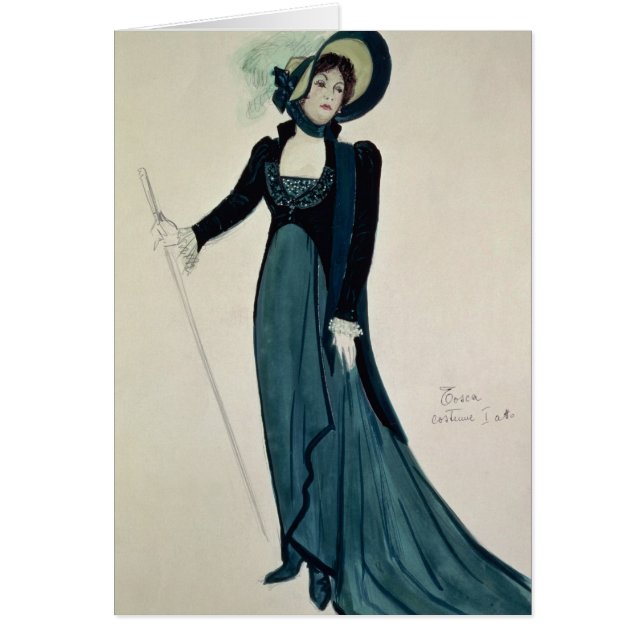 Kustontwerp voor Tosca (Voorkant)