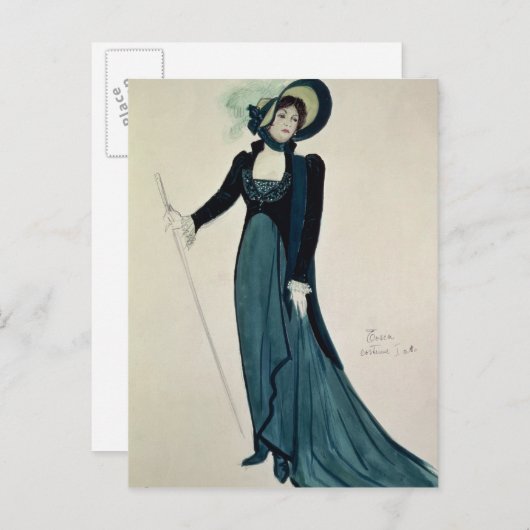 Kustontwerp voor Tosca Briefkaart (Voorkant / Achterkant)