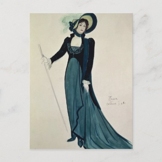 Kustontwerp voor Tosca Briefkaart (Voorkant)