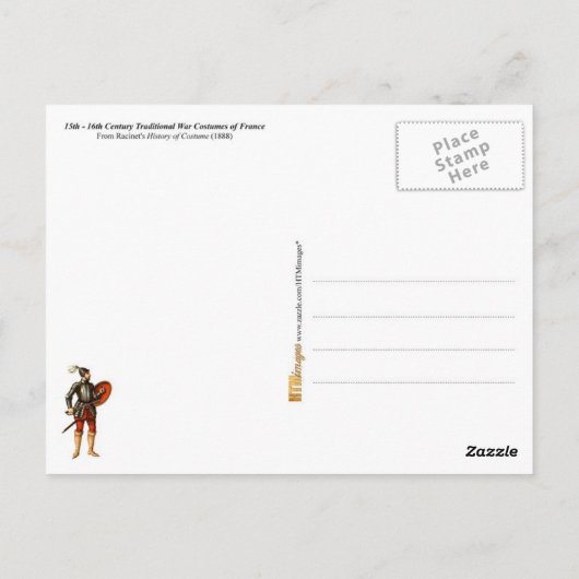 Kustostuums uit de Middeleeuwen Briefkaart (Achterkant)