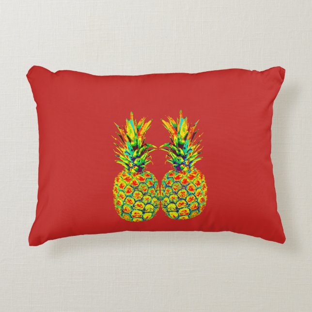 KUSTPaar van ananas Accent Kussen (Voorkant)