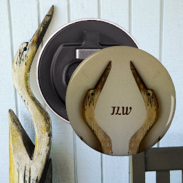 Kustpaar van Herons Monogrammed Button Flesopener