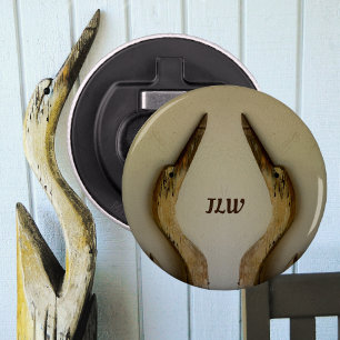 Kustpaar van Herons Monogrammed Button Flesopener
