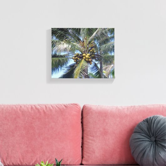 Kustpalm 8 x 10-inch canvas afdrukken (Insitu (Woonkamer))