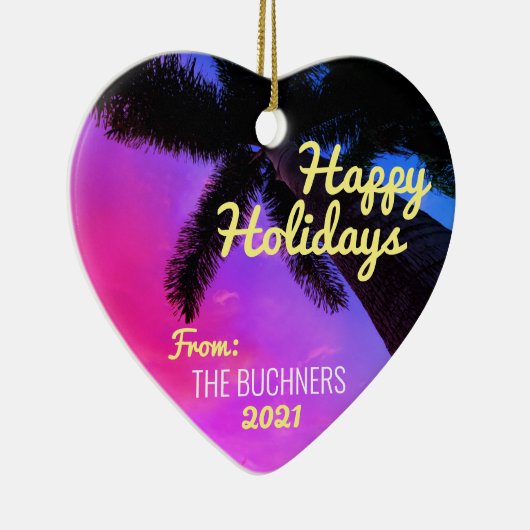 Kustpalm Keramisch Ornament (Rechts)