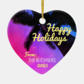 Kustpalm Keramisch Ornament (Voorkant)