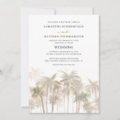 Kustpalmbomen Beach Weddenschap Kaart (Voorkant)