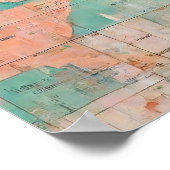 Kustpalmboom Reizen Muurkunst | Mediterraan Poster (Hoek)