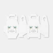 Kustpalmboom Script Bachelorette Feest Bedankdoosjes (Uitgevouwen)