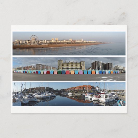 Kustpanoramas Briefkaart (Voorkant)