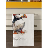 Kustpapegaaiduiker Kerst Keuken Decor Theedoek