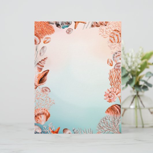 Kustpapier briefhoofd (Staand voorkant)