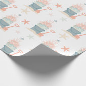 Kustpapier voor kerstmarinesap cadeaupapier (Hoek)