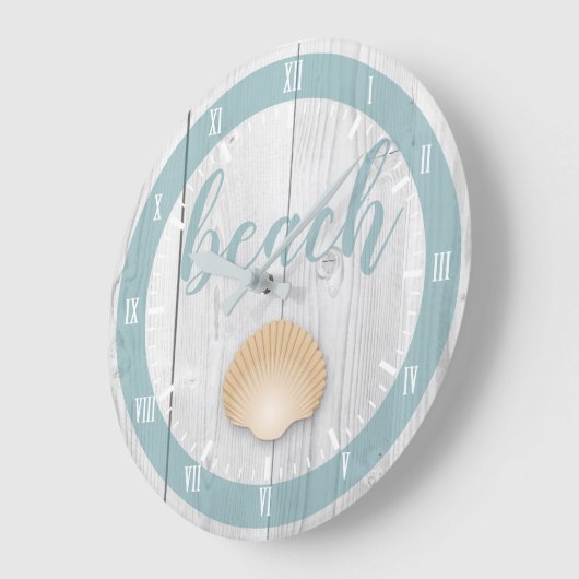 Kustpapier, wit hout, zeeslauw grote klok (Hoek)