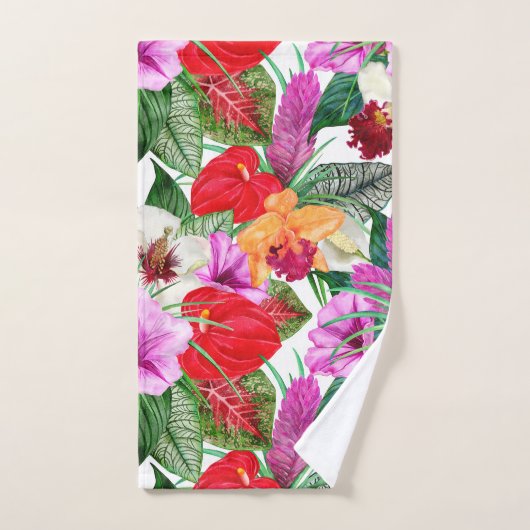 Kustparadijs bloeit bad handdoek (Handdoek)