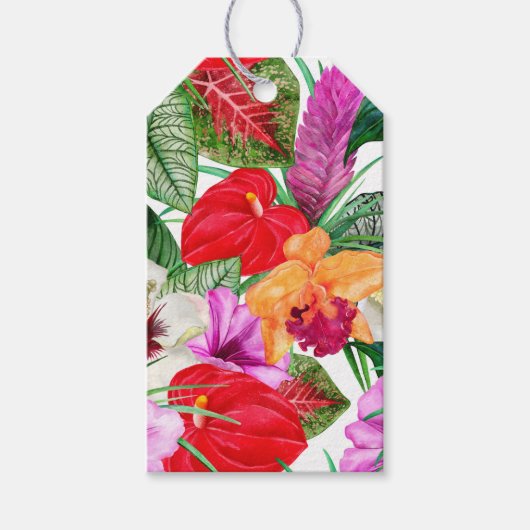 Kustparadijs bloeit cadeaulabel (Voorkant)