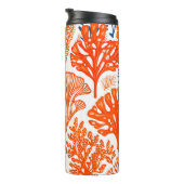 Kustpatroon van oranje koralen thermosbeker (Geroteerd rechts)