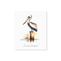 Kustpelikaan Strandhuis Decoratie