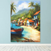 kustplaats canvas afdruk (Insitu (Houten vloer))