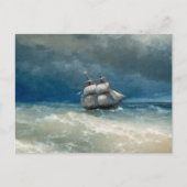 Kustplaats met Stormy Waters Ivan Aivazovsky Briefkaart (Voorkant)
