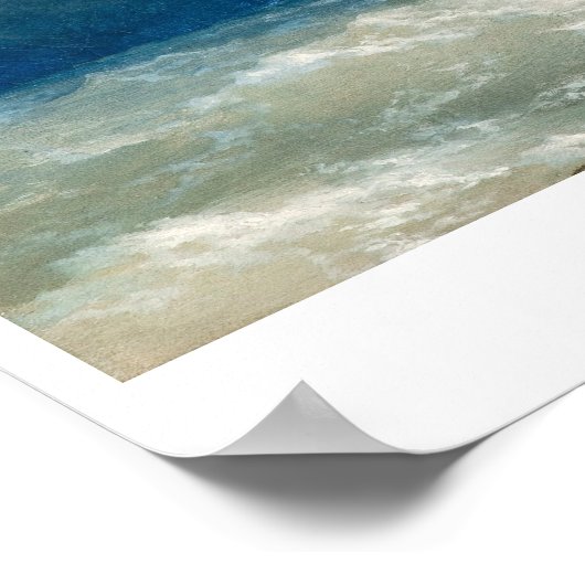 Kustplaats met Stormy Waters Ivan Aivazovsky Poster (Hoek)