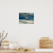 Kustplaats met Stormy Waters Ivan Aivazovsky Poster (Keuken)
