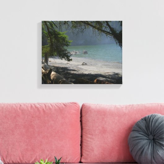 Kustplaats, slecht strand, kust, mooi, mooi canvas afdruk (Insitu (Woonkamer))