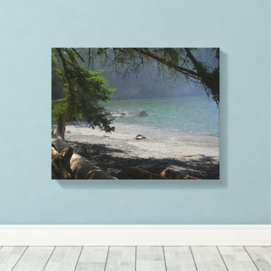 Kustplaats, slecht strand, kust, mooi, mooi canvas afdruk (Insitu (Houten vloer))