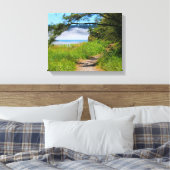 Kustplaats, weg naar strand, kust, mooi, mooi canvas afdruk (Insitu (Slaapkamer))