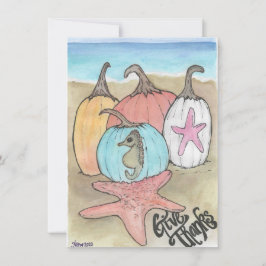 Kustpompoenen Feestdagenkaart