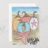 Kustpompoenen Feestdagenkaart (Voorkant / Achterkant)