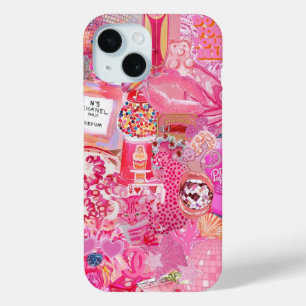 Kustpreppy Collage, Zomercollage Telefoonhoesje iPhone 15 Case