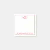 Kustpreppy Red en White Lobster gepersonaliseerd Post-it® Notes (Voorkant)