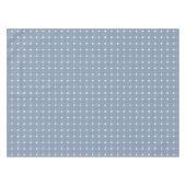 Kustpreppy Stofblauw Gingham Plaid Tafelkleed (Voorkant (Horizontaal))