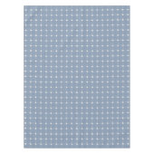 Kustpreppy Stofblauw Gingham Plaid Tafelkleed (Voorkant)