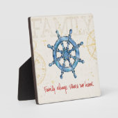 Kustprijsopgave | Familie brengt me altijd thuis Fotoplaat (Voorkant)