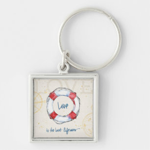 Kustprijsopgave   Liefde is de beste levensredder Sleutelhanger