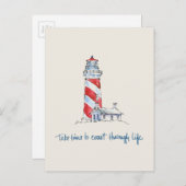 Kustprijsopgave | Tijd nemen om door het leven te Briefkaart (Voorkant / Achterkant)