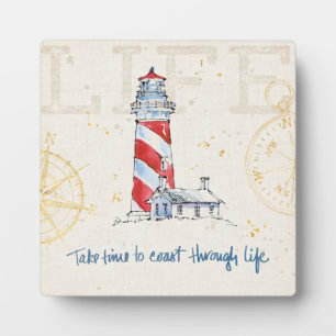 Kustprijsopgave   Tijd nemen om door het leven te  Fotoplaat