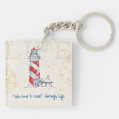 Kustprijsopgave | Tijd nemen om door het leven te Sleutelhanger (Achterkant)