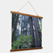 Kustredwoods en Rododendrons Hangend Wandkleed (Gebogen)