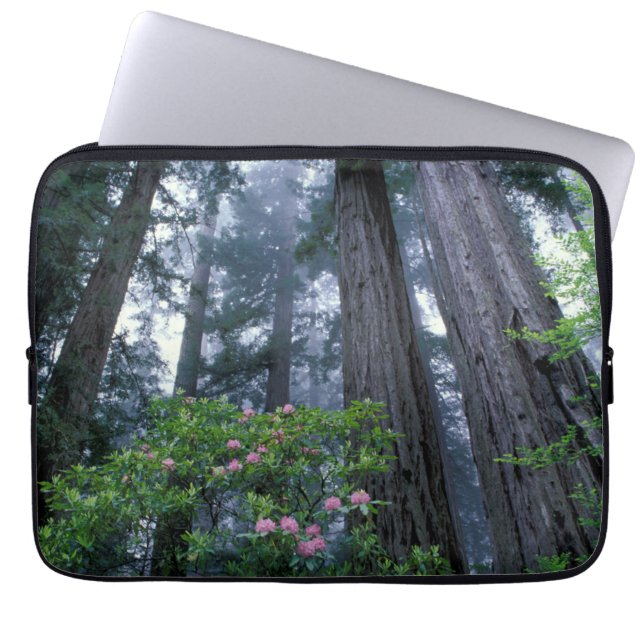 Kustredwoods en Rododendrons Laptop Sleeve (Voorkant)