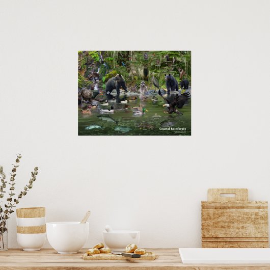 Kustregenwoud iD Poster (Keuken)