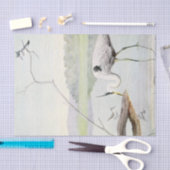 Kustreiger, ijsvogel en zandloper waterverf tissuepapier (Craft)